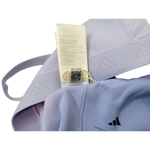 Adidas Womens Lavender Sports Bra L Tight Fit With Adjustable Straps & Stylish W - Picture 4 of 11